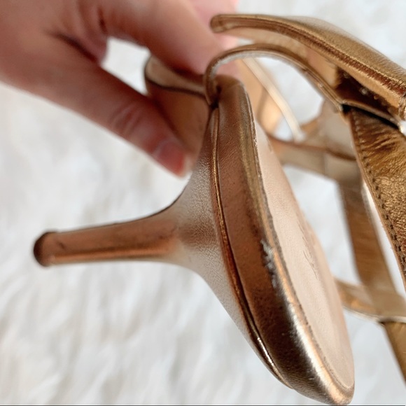 Kate Spade gold color sandals SZ 7 - Picture 7 of 7